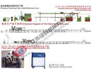 供应高压物理发泡线挤出机 图片