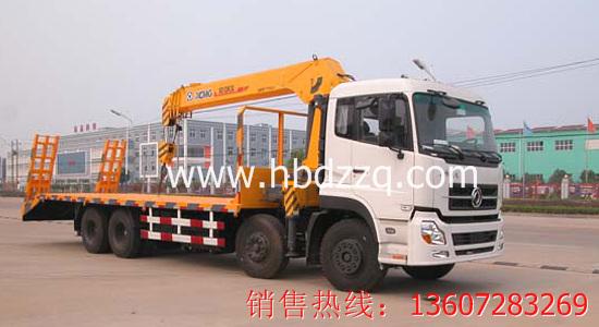 東風天龍低平板隨車吊圖片