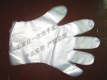 塑料薄膜一次性衛(wèi)生PE手套批發(fā)圖片