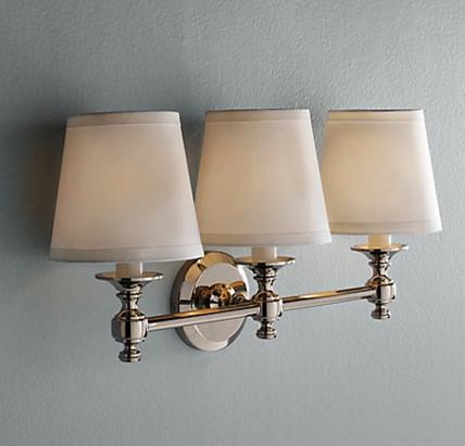 供應米白色折皺布藝燈罩壁燈，白色折皺布藝燈罩壁燈，折皺布藝燈罩壁燈