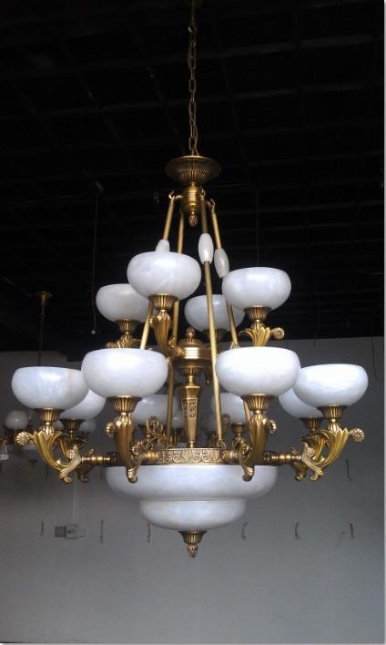 供應(yīng)豪華*貴重全銅云石燈廠家