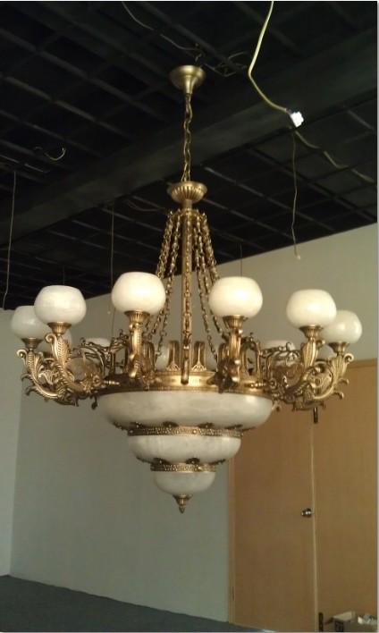 供應(yīng)豪華*貴重全銅云石燈廠家