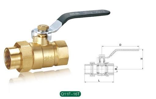 黄铜活接球阀Q11F-16T图片