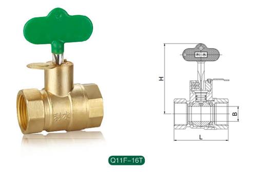 216黄铜带锁球阀Q11F-16T图片