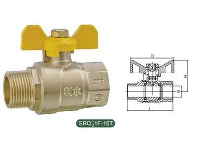 208燃气专用球阀蝶柄SRQ11F-16T图片