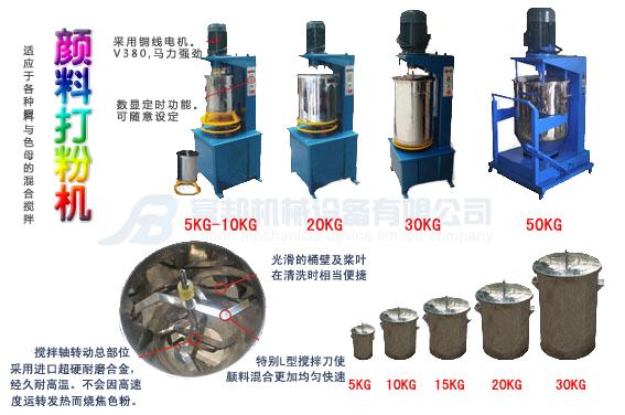 颜料大型打粉机报价颗粒搅拌机批发图片