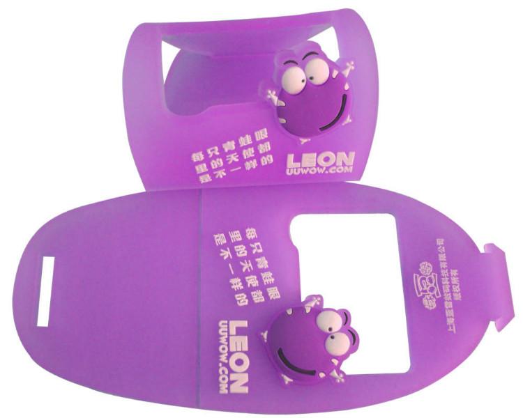 供應(yīng)pvc軟膠手機座，卡通手機座，手機座，廣告禮品手機座