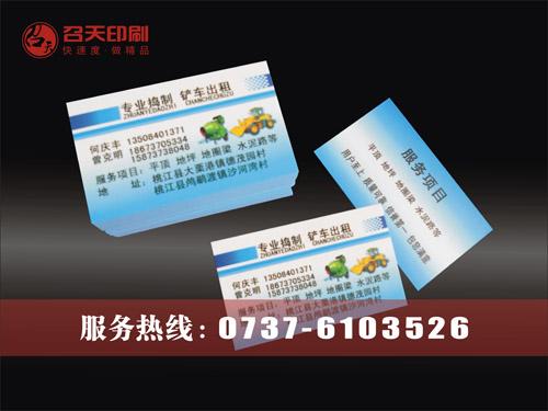 供應(yīng)益陽(yáng)南縣安化名片印刷廠家