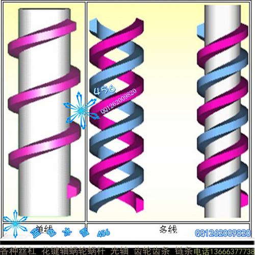 供應(yīng)機(jī)械手抓配件左右牙絲杠左右旋絲桿，多頭，正反轉(zhuǎn)絲杠，雙向絲杠