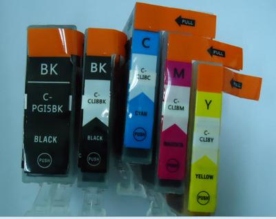 供應(yīng)PGI-5BK帶芯片佳能兼容墨盒