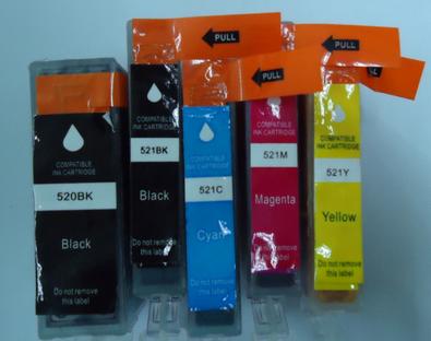 供應(yīng)PGI-5BK帶芯片佳能兼容墨盒