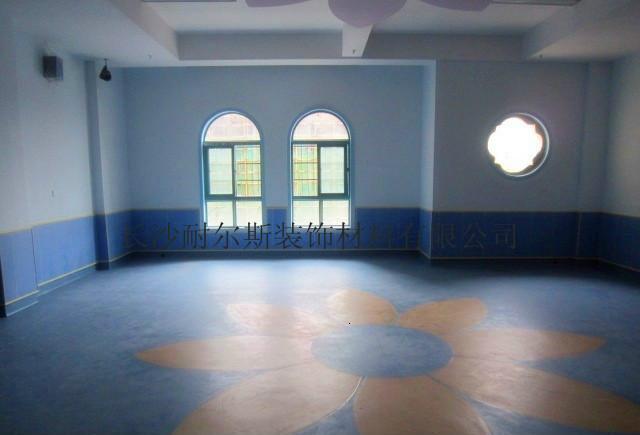 供應(yīng)長(zhǎng)沙湘景幼兒園多功能廳pvc地板，長(zhǎng)沙韓華潔雅塑膠地板，舞蹈地板