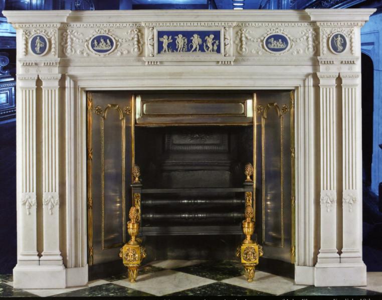 供應(yīng)曲陽石雕歐式壁爐