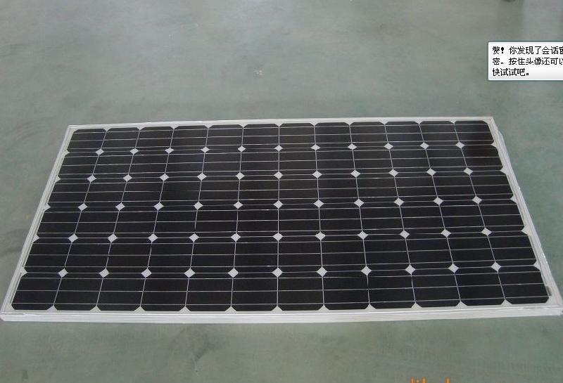 供應(yīng)190W單晶太陽能電池板，單晶硅太陽能電池板
