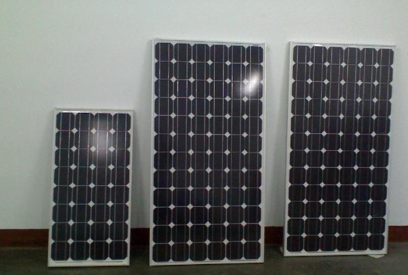 供應(yīng)190W單晶太陽能電池板，單晶硅太陽能電池板