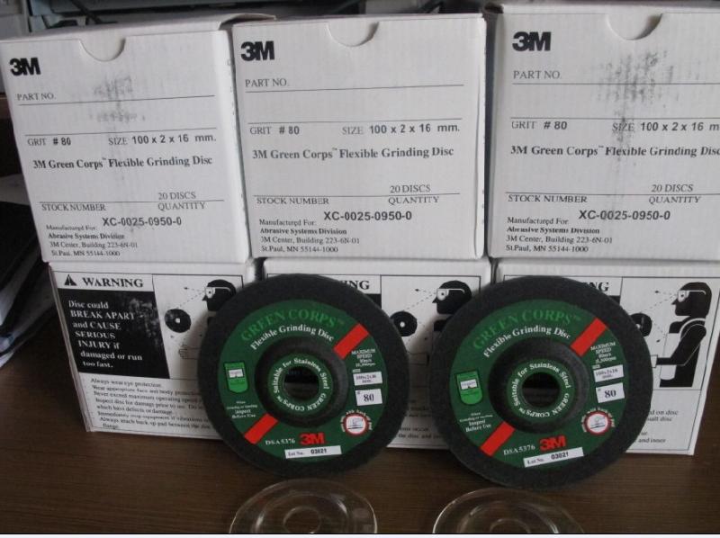 供應3M綠巨*性打磨片砂輪切割片，不銹鋼磨光片，綠巨人磨片80目