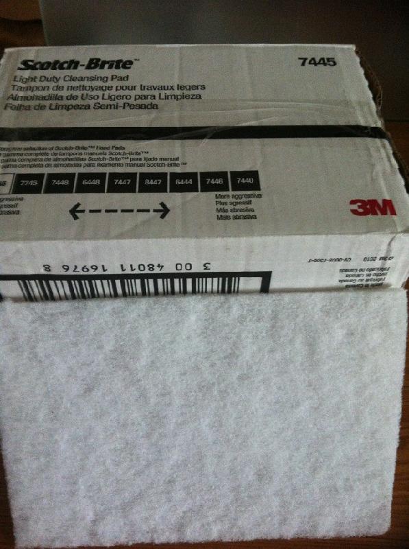 供應(yīng)3M7445白色百潔布拋光擦拭布，3M百潔布7445，清潔布/打磨布，7445