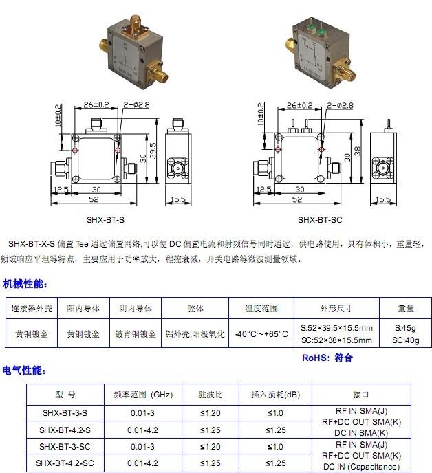 供應(yīng)SHX-BT-X-S偏置Tee衰減器