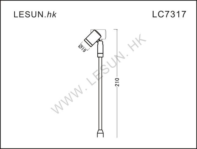 深圳市LED单头立式射灯LC7317厂家