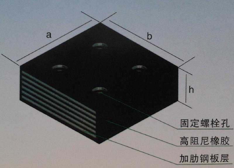 供应球节点轴向减震橡胶支座图片