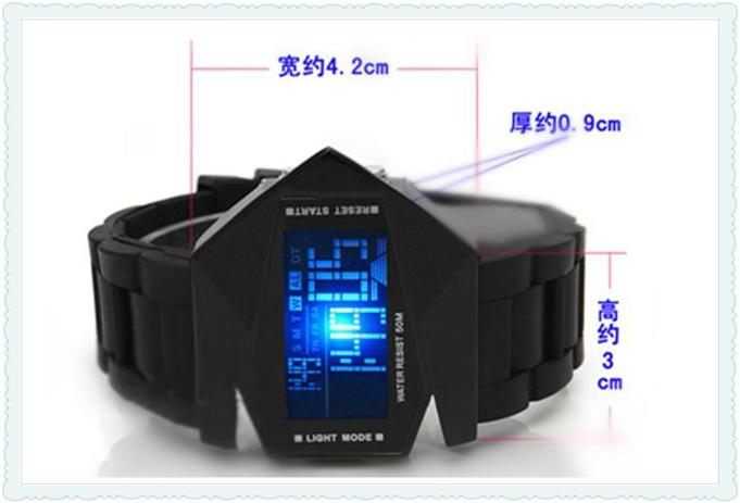 供应飞机机型手表  LED男表 情侣表 个性战斗机飞机表