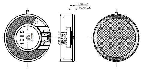 32mm耳機(jī)喇叭圖片/32mm耳機(jī)喇叭樣板圖 (2)