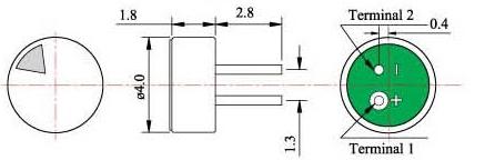 供應(yīng)4018插件全指向雙電容咪頭