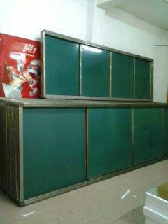 推拉黑板四塊組合推黑板多媒體黑圖片