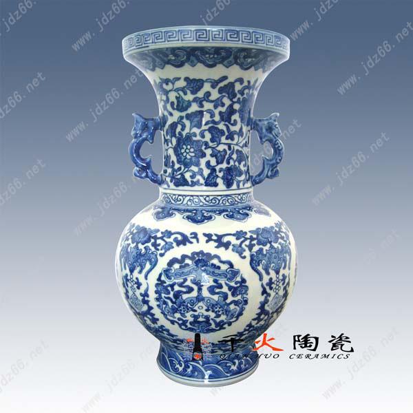 供應(yīng)青花仿古瓷 景德鎮(zhèn)青花陶瓷花瓶
