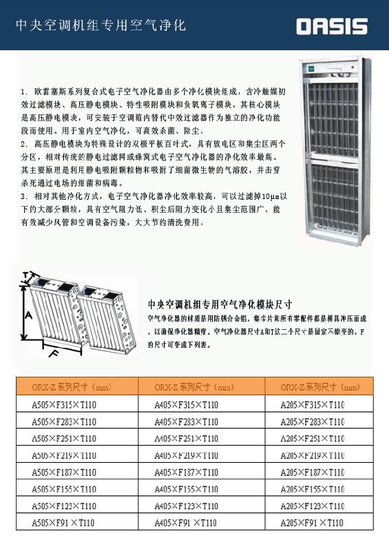 供应吊顶空气净化机装置