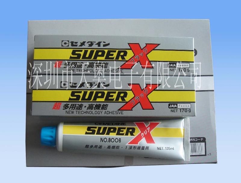 供应施敏打硬SUPER X 8008弹性粘合剂 白胶,透明硅胶图片