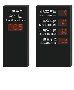 供應立式豪華總導車位引導牌