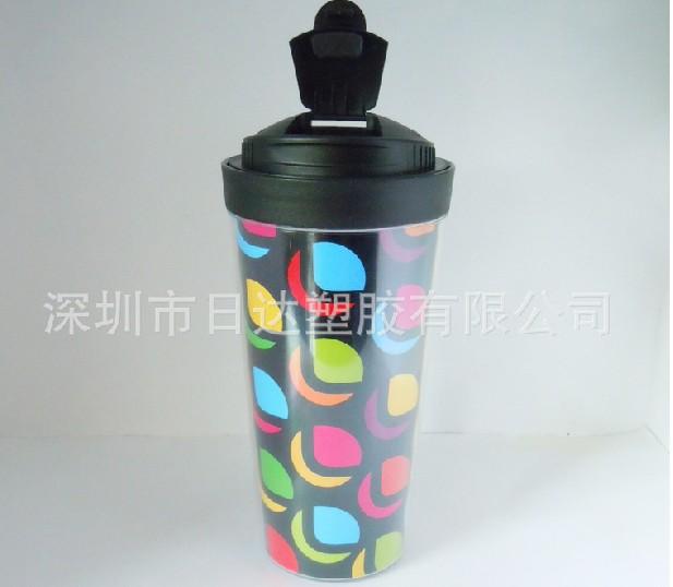 新款時(shí)尚雙層禮品廣告杯圖片