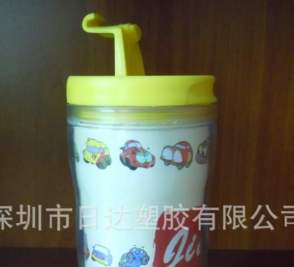 輕便簡易隨手杯│雙層塑膠廣告杯 300ml禮品贈送杯