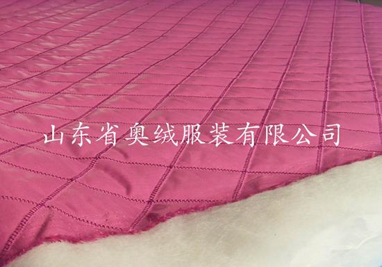 提供普通菱形格絎縫加工圖片