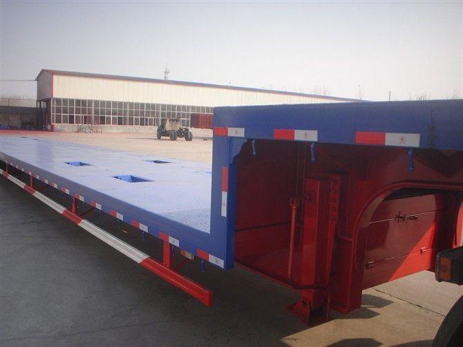 供應(yīng)江西輕體低平板半掛車 挖掘機(jī)低平板