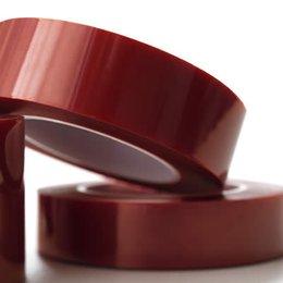 紅色透明耐高溫聚酯膠帶圖片