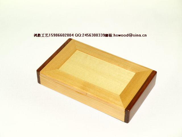 木制禮品套裝 三支木筆+木方形木筆盒