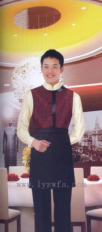 供應(yīng)淄博廠家訂做酒店服務(wù)員工作服