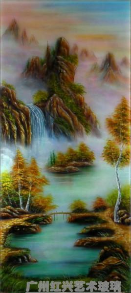 供應背景墻隔斷裝飾藝術玻璃流水生財  價格從優(yōu)
