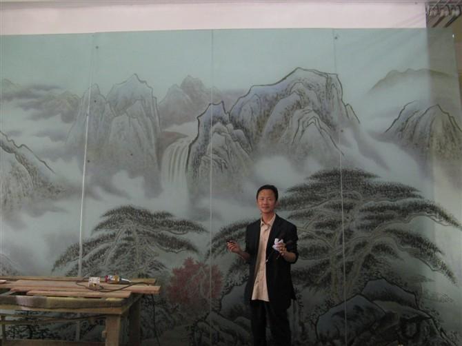 供應大堂酒店電視背景墻藝術玻璃18620671146優(yōu)質優(yōu)服價格實惠