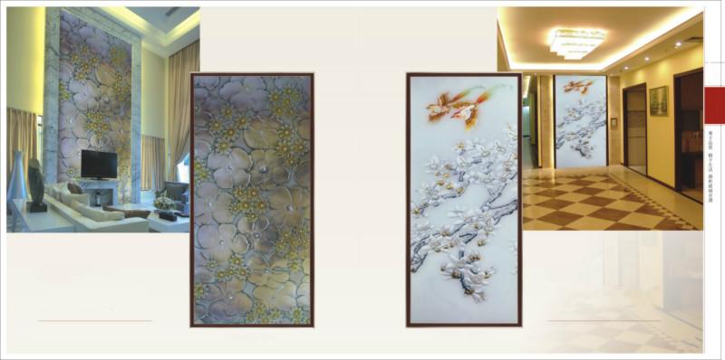 廣州紅興供應(yīng)各種中式歐式背景隔斷玄關(guān)藝術(shù)玻璃*的生產(chǎn)廠家