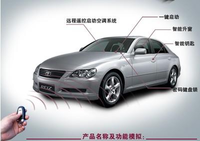 豐田霸道加裝一鍵啟動(dòng)無(wú)鑰匙進(jìn)入系統(tǒng)