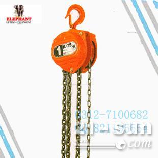 供應各噸位日本大象K-75手拉葫蘆