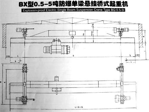 懸掛橋式起重機(jī)圖片/懸掛橋式起重機(jī)樣板圖 (2)