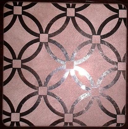 高檔不銹鋼玫瑰花蝕刻鏡面板圖片