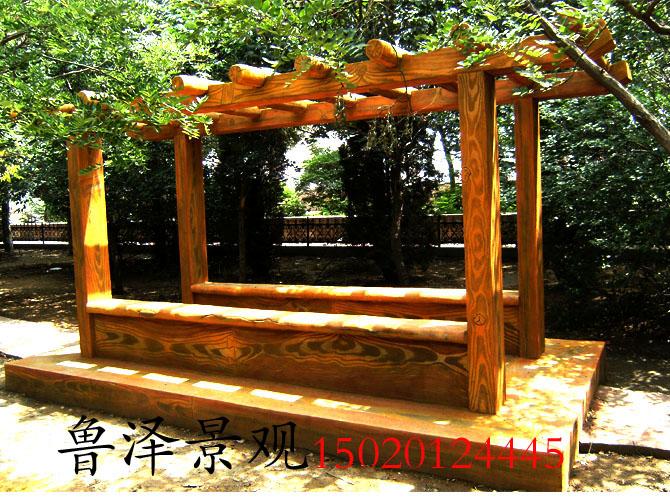 供應(yīng)菏澤仿木花架