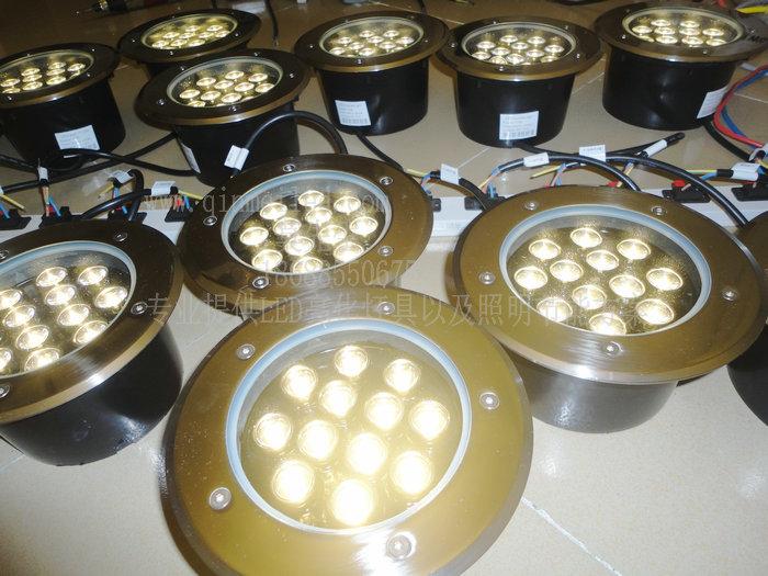 供應(yīng)12W墻體投光LED地埋燈丨LED12W內(nèi)控七彩地埋燈