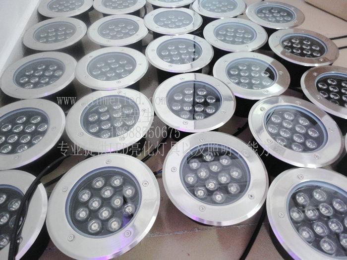 供應(yīng)12W墻體投光LED地埋燈丨LED12W內(nèi)控七彩地埋燈