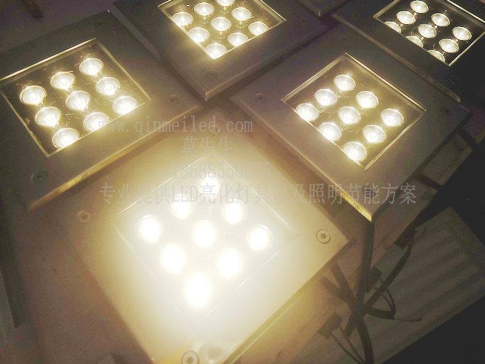 供應(yīng)大功率LED9W正方形地埋燈